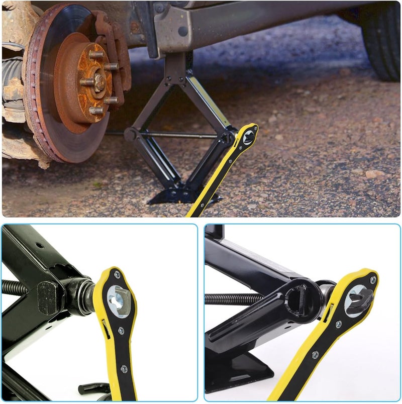 Windspeed Car Jack Wrench Ratchet tool Scissor Jack Wrench Labor-Saving Ratchet Wrench Handle Adapter - Image 3